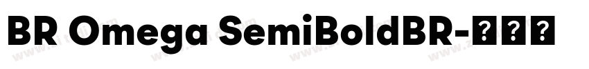 BR Omega SemiBoldBR字体转换